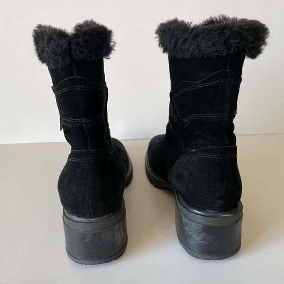 Aquatalia Black Suede Ankle Boots Women’s Size 7 - Picture 4 of 8